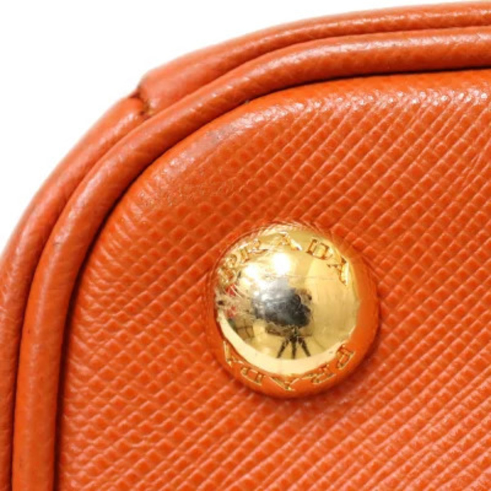 Prada Galleria handbag orange Saffiano Lux leather - Picture 8 of 8